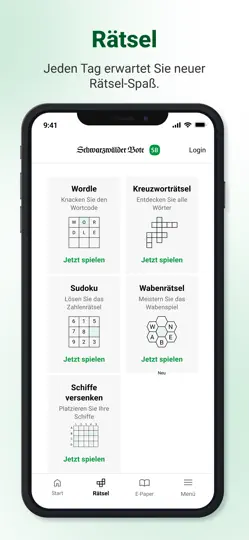 Screenshot von Schwarzwälder Bote auf dem iPhone 4