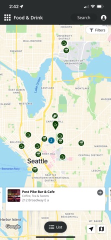 Seattle Travel Planner screenshot