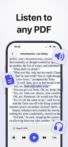 PDF Text to Speech - DocuVoice screenshot