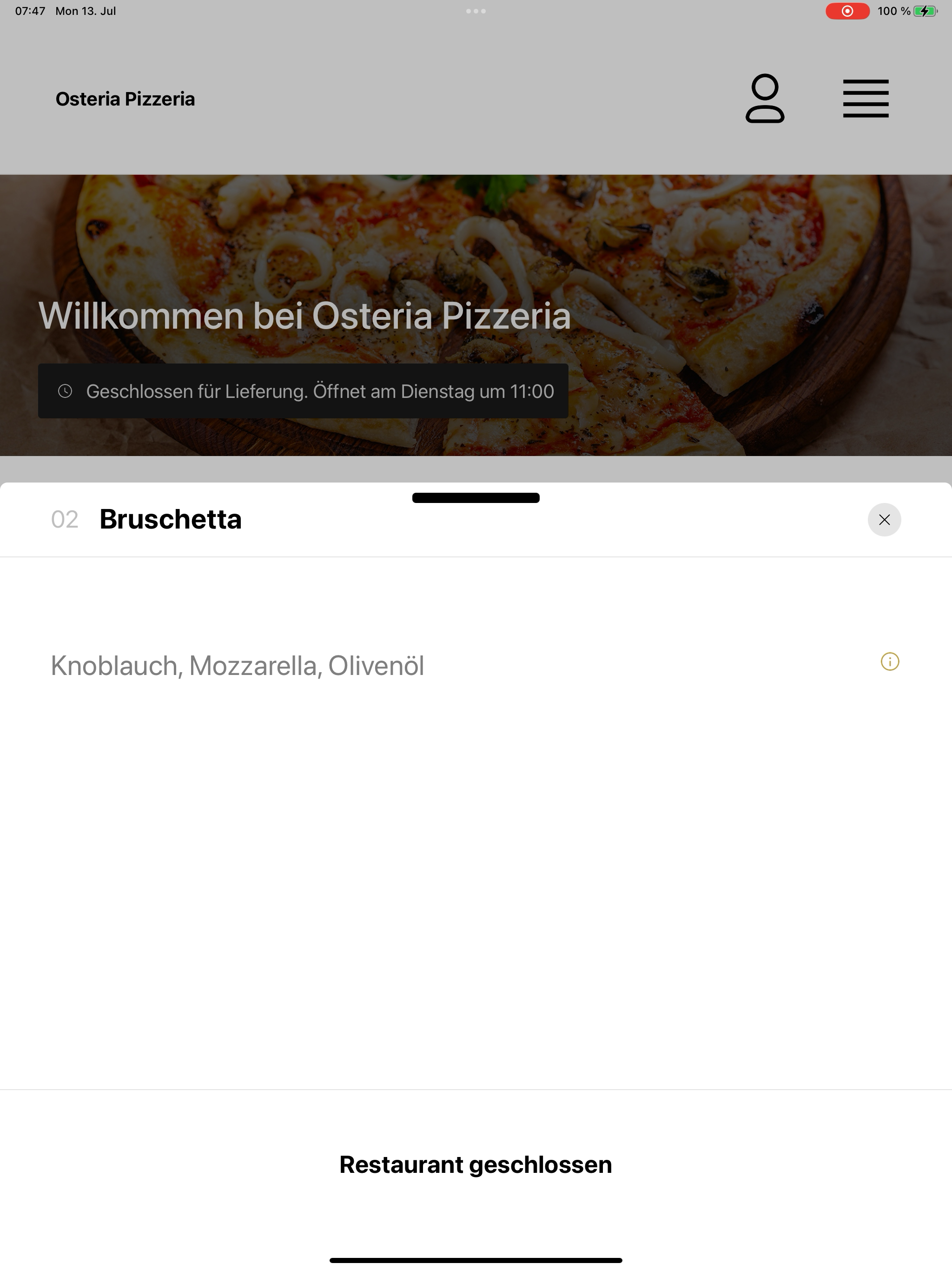 Osteria Pizzeria screenshot 16