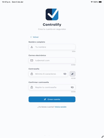 Controlify Business iPad screenshot