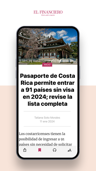 El Financiero Costa Rica Screenshot