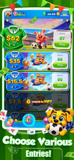 Solitaire Revelry:Win Cash iPhone screenshot 1