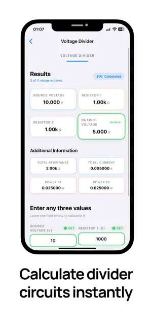 Electronic Calculator: Amperio screenshot 4