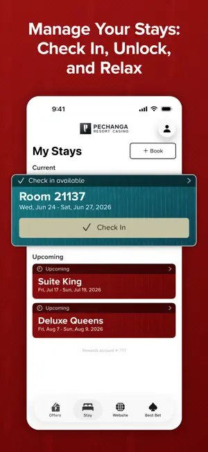 myPechanga screenshot 2