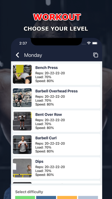 Gym & Home Workout: Fitness iPhone screenshot 4 - Health & Fitness app