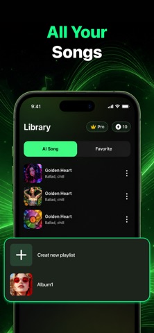 Sutunes: AI Music & Song Maker iPhone screenshot