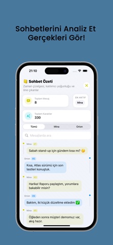 XLoger - Sohbet Analizi iPhone screenshot 1