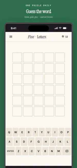 Five Letters: Word Puzzle screenshot 1