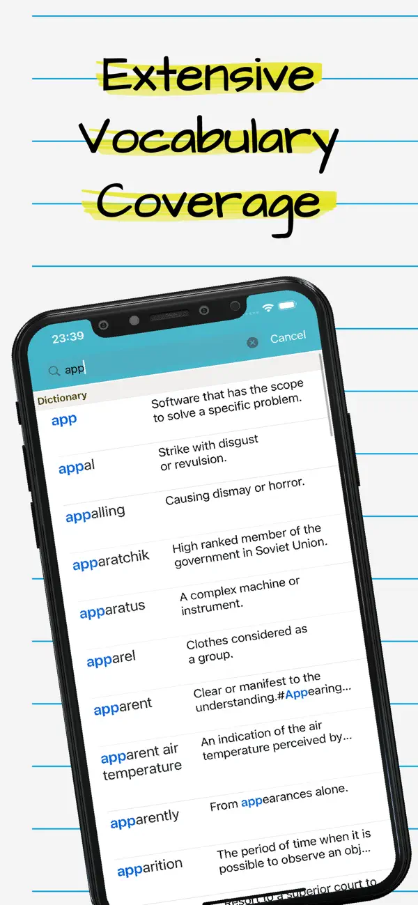 Screenshot #1 pour The English Dictionary Offline