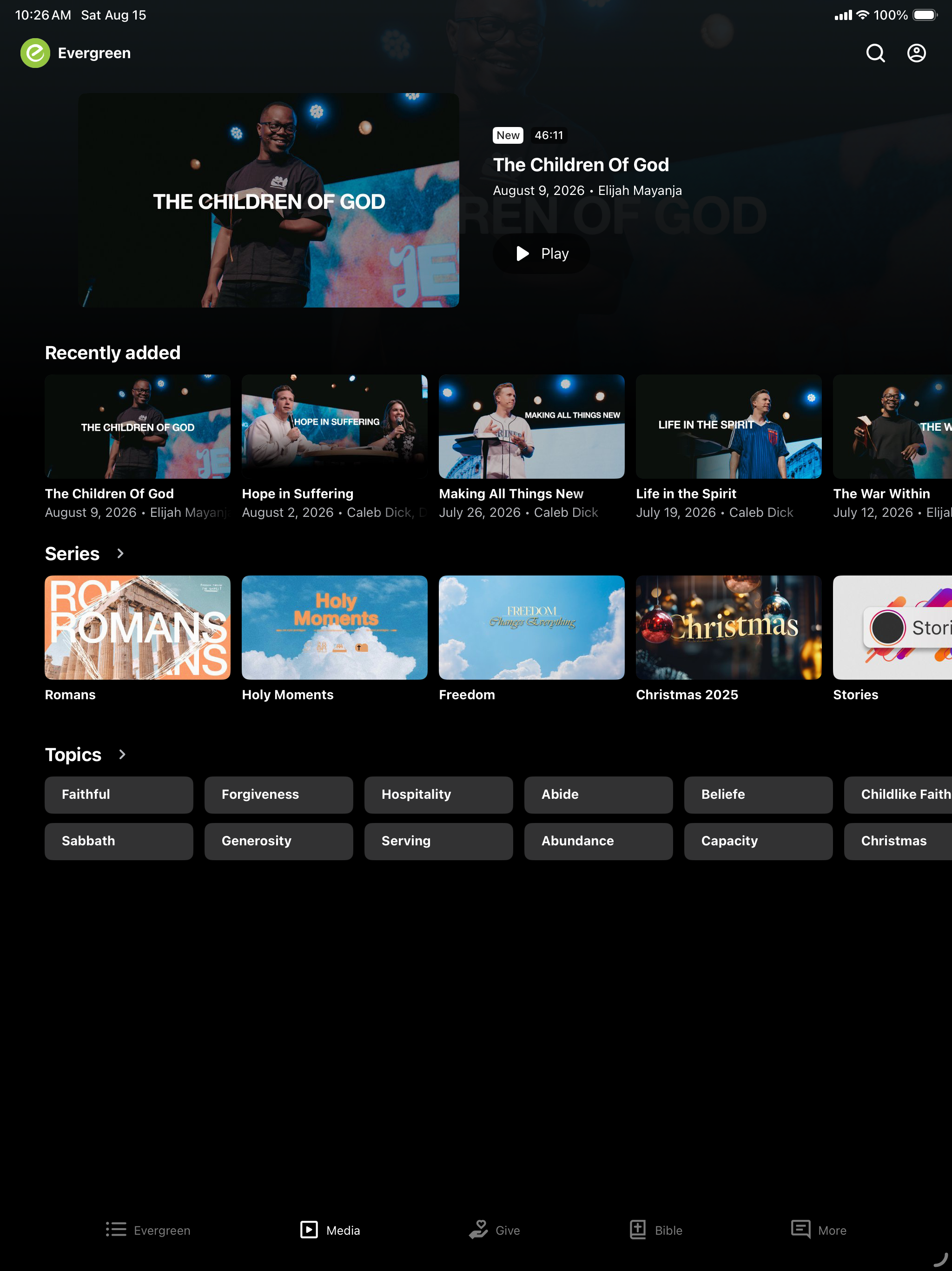 Evergreen Church screenshot 6