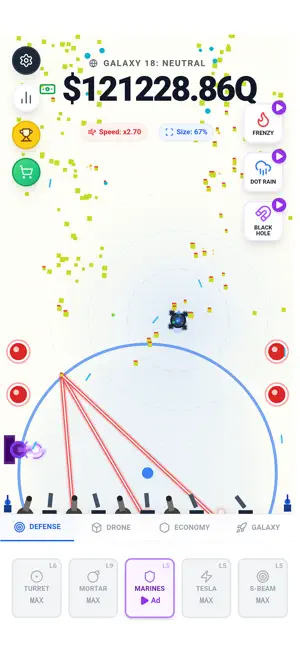 Idle Dot Shooter! screenshot 8
