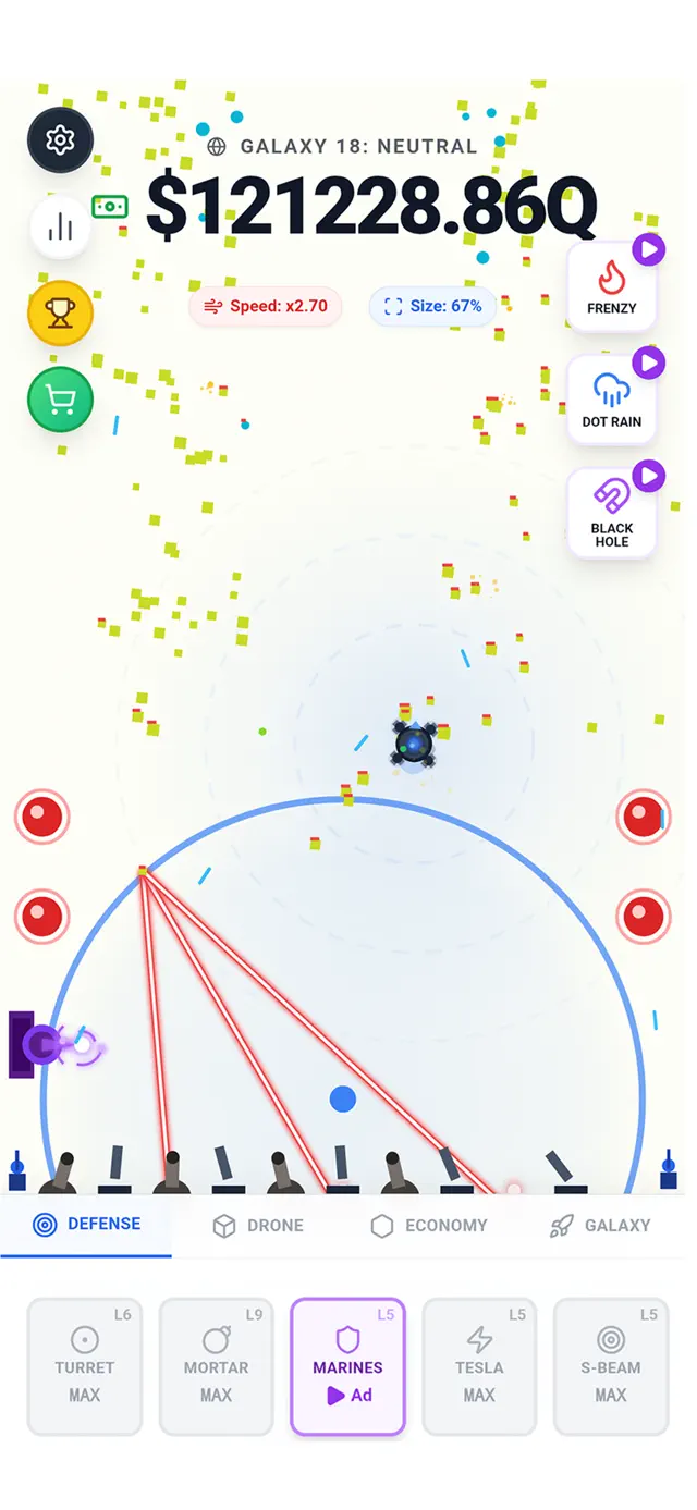 Idle Dot Shooter! screenshot 8