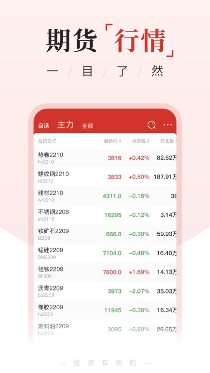 期货交易通-期货开户交易软件