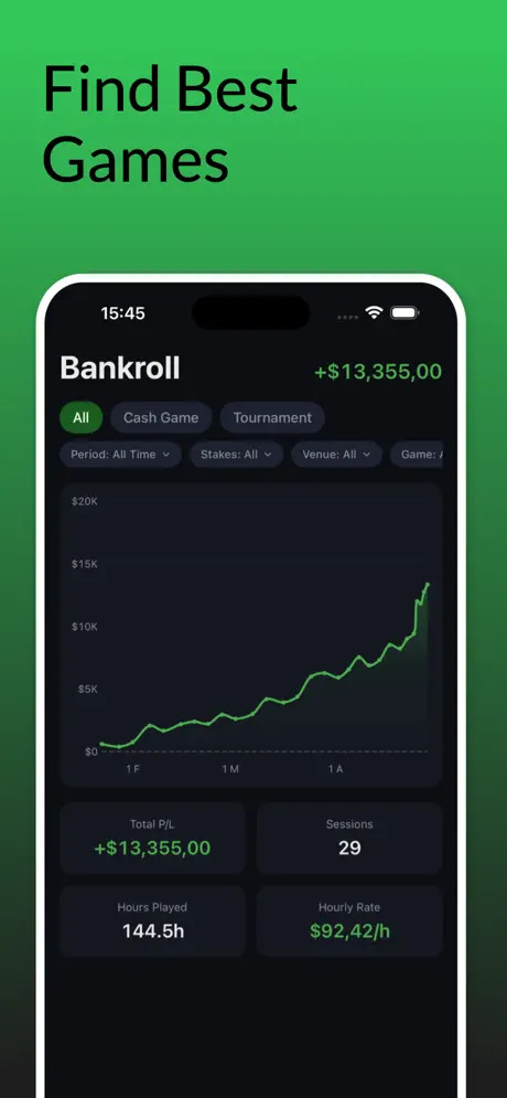 Poker Tracker: Bankroll Log — iPhone screenshot 3