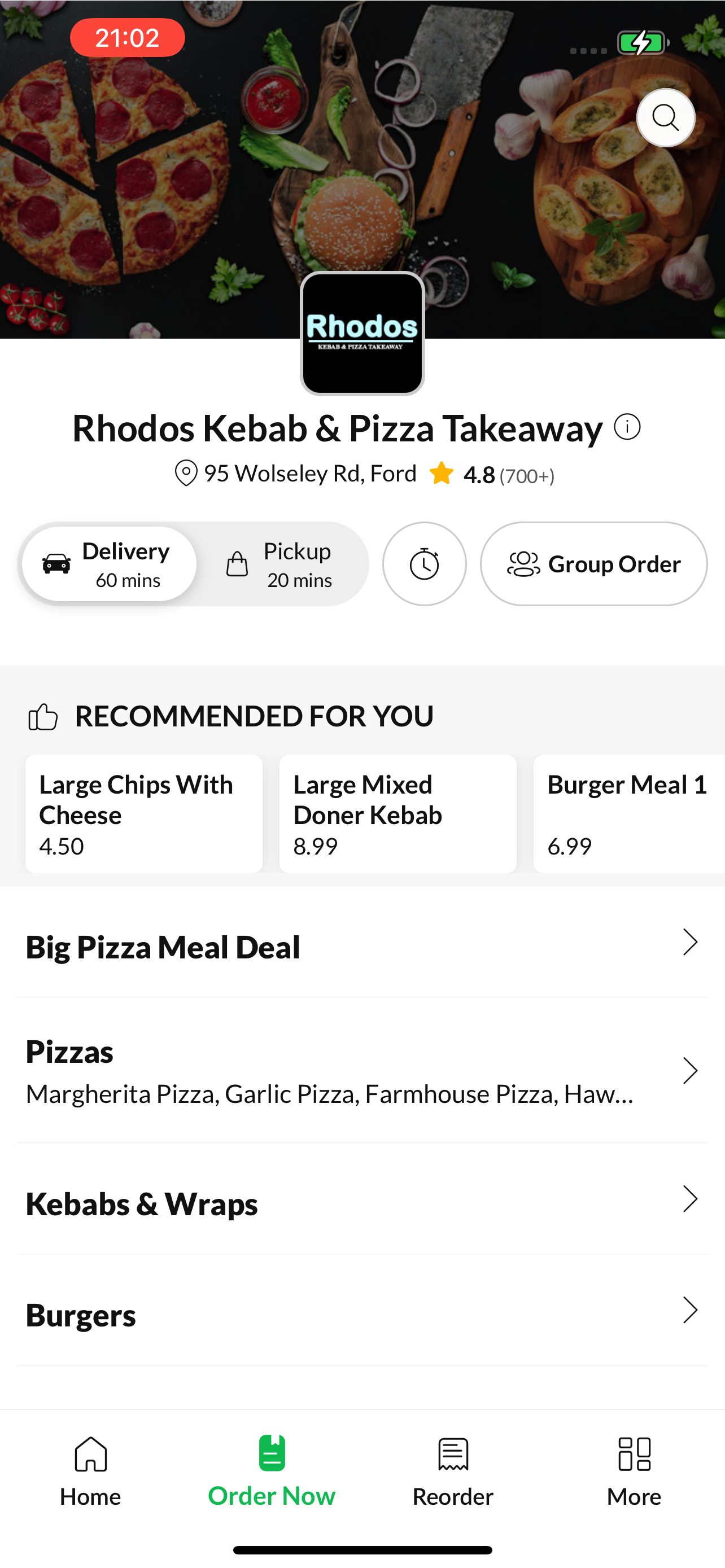 Rhodos Kebab & Pizza Takeaway