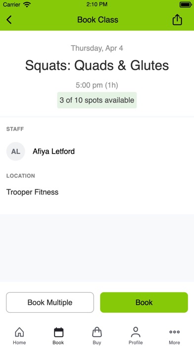 Trooper Fitness Screenshot