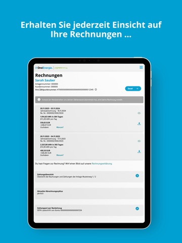 Drei Energie iPad screenshot