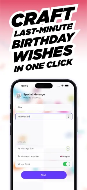 Special Message: AI Writer screenshot 1