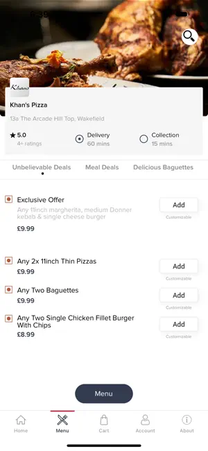 Khan's Pizza screenshot 2