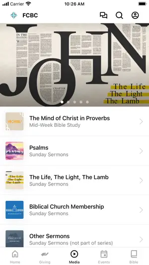 Franklin Crossroads Baptist screenshot 2