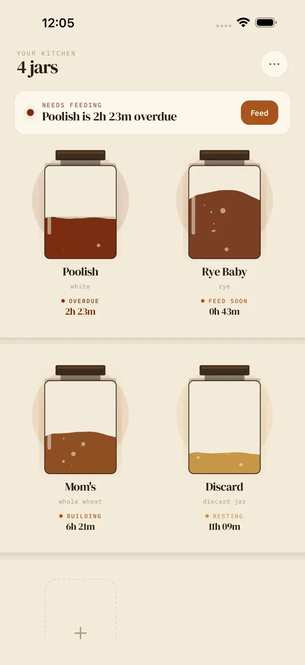 Screenshot #1 pour Poolish - Sourdough Tracker
