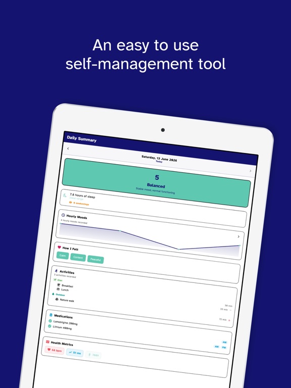 Screenshot #6 pour Bipolar UK Mood Tracker