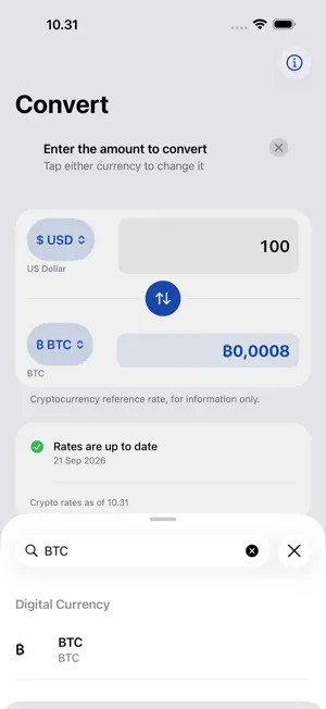 Pocket Rates: Currency screenshot 2