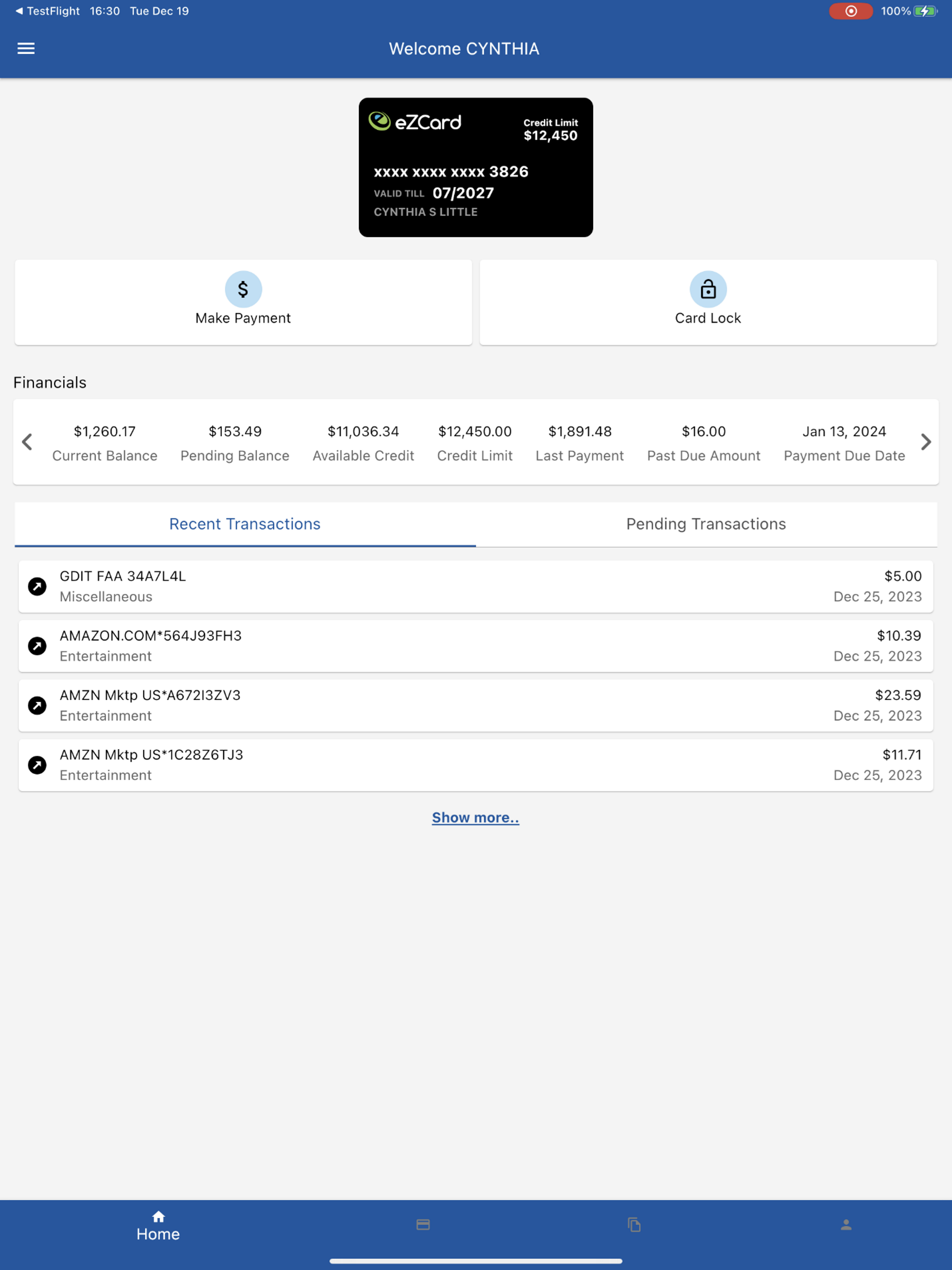 MyCardStatement