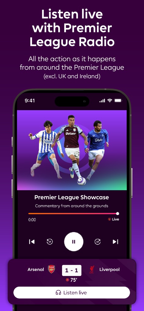 Premier League - Scores, News - Live Radio Commentary