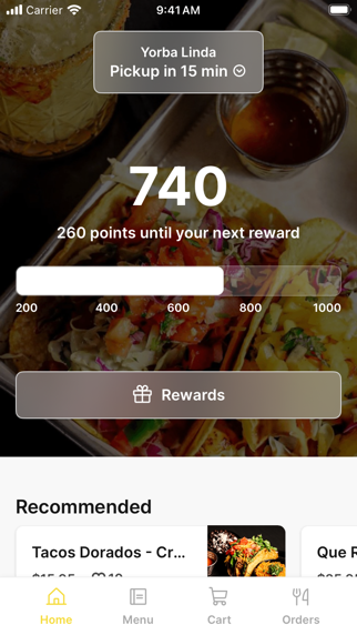 Que Vida Tacos iPhone screenshot 1 - Food & Drink app