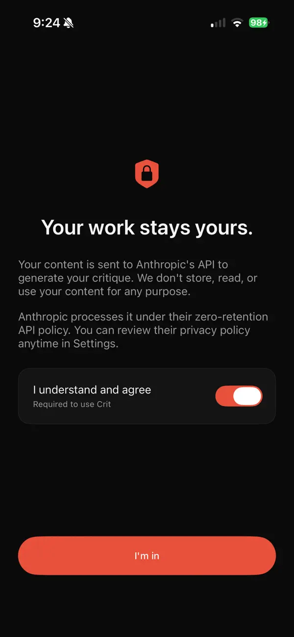 #3. Crit: AI Design Advisor (iOS) Με: IDYeah Studio LLC