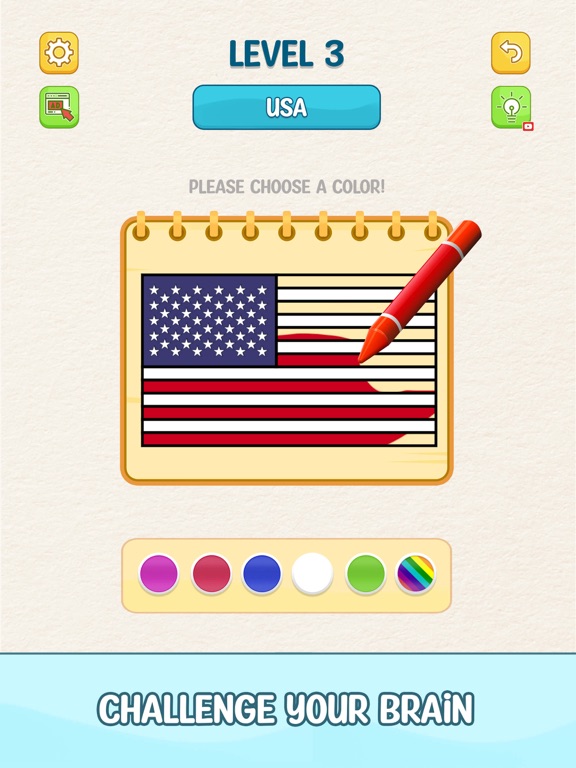 Screenshot #5 pour Flag Painting: Puzzle Game
