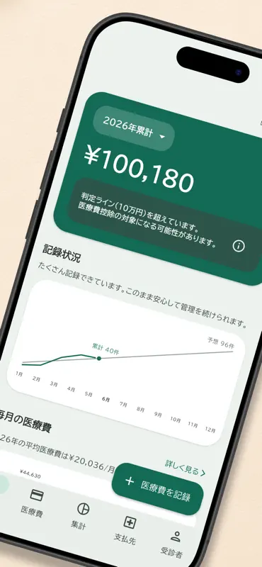確定申告がラクになる医療費管理 screenshot 2 of 6