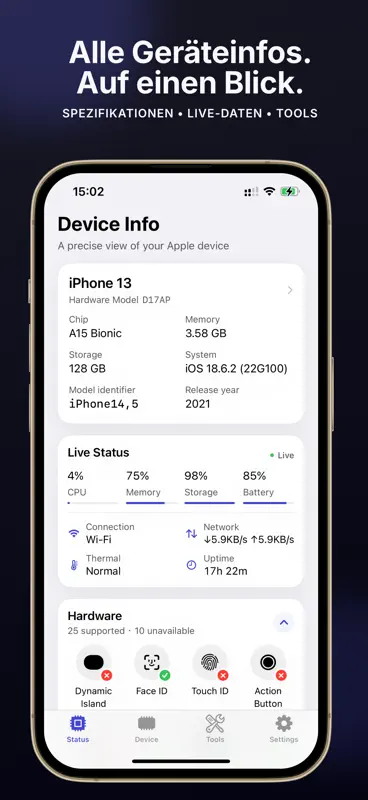 Device Info: Systemmonitor screenshot 1 of 5