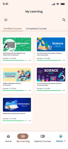DIKSHA Courses iPhone screenshot 2