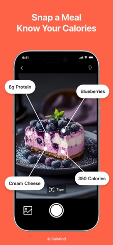 CalMind: AI Calorie Counter iPhone screenshot