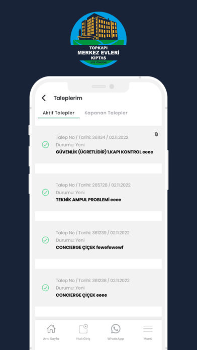 TOPKAPI MERKEZ EVLERİ Screenshot