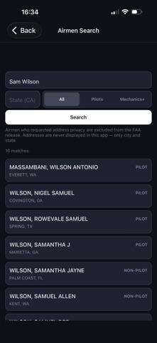 TailNumber: FAA Lookup screenshot