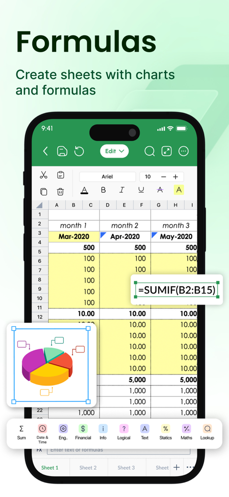 Spreadsheet: Edit XLSX Sheets screenshot 4