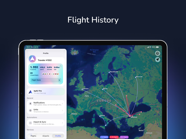 byAir: Live Airplane Tracker Screenshot
