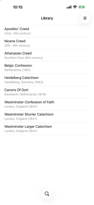 Christian Creeds & Confessions screenshot 1