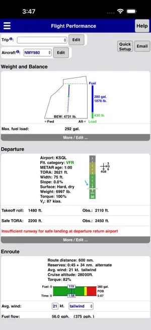 PA28 Performance screenshot 1