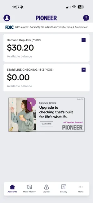 Pioneer-Mobile Banking screenshot 2