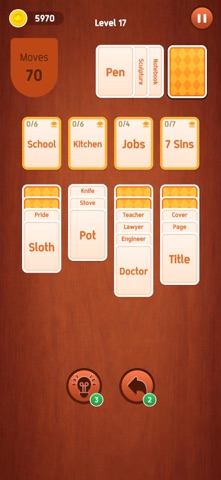Associations - Solitaire Game iPhone screenshot