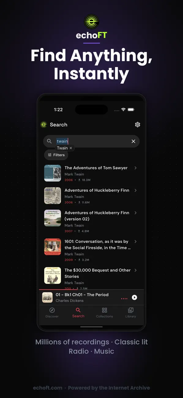 Screenshot #3 pour echoFT: Free Audio Archive