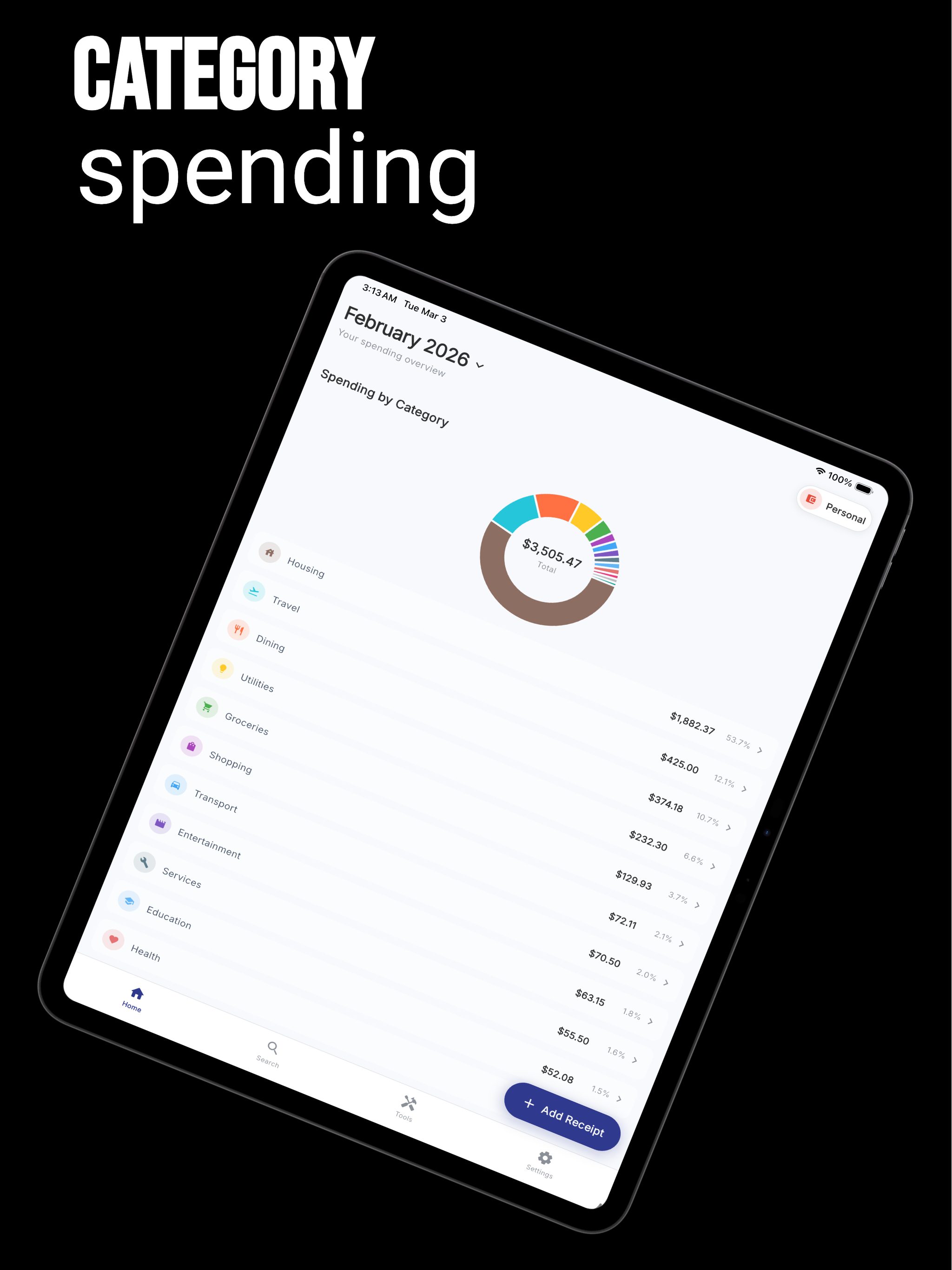 Snap Receipt: Expense Tracker