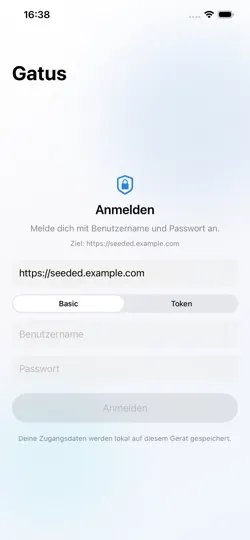 Screenshot von GatusPocket auf dem iPhone 1