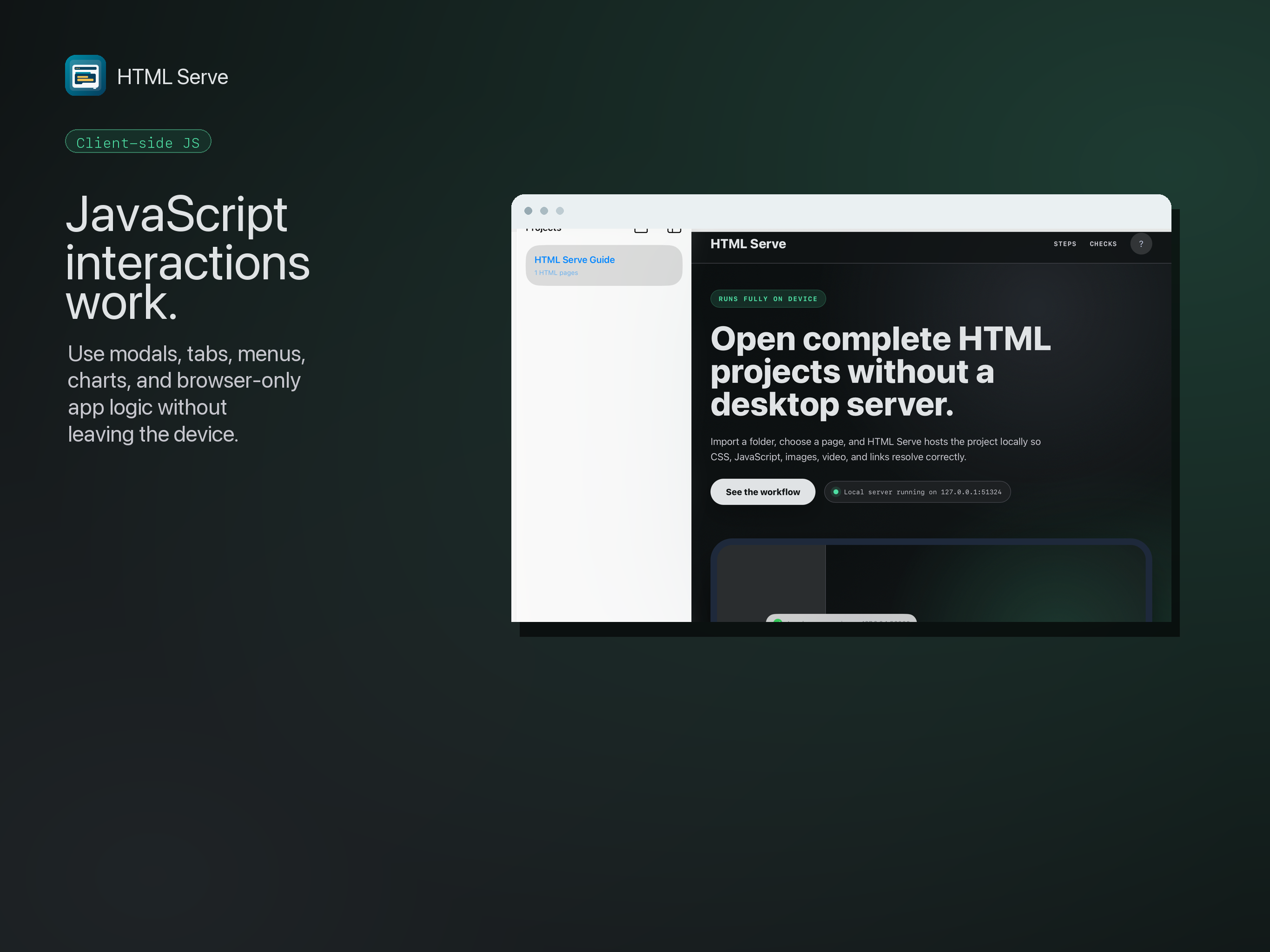 HTML Serve screenshot 5