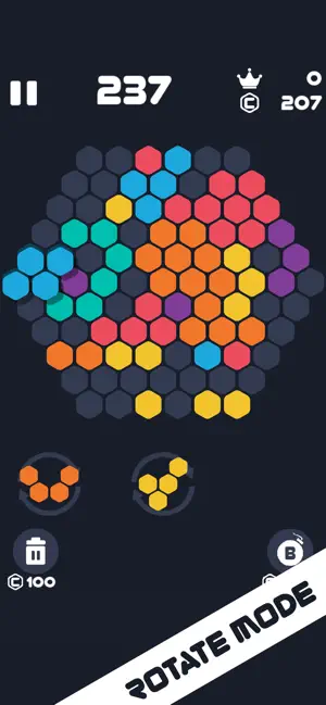Hexa 1010 :Fill Hexagon Blocks screenshot 3